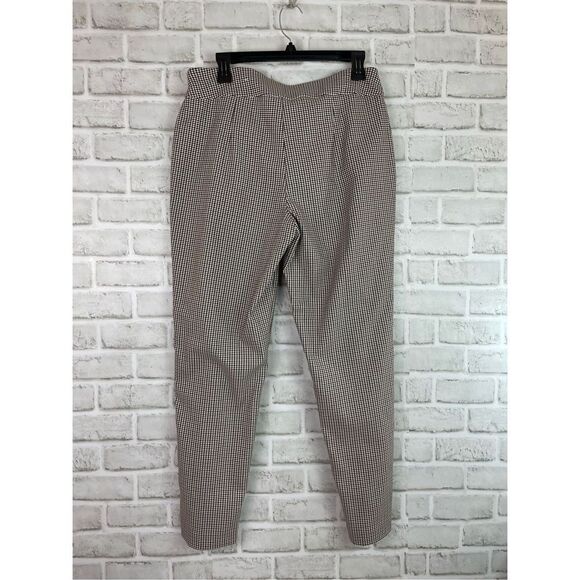 EST 1946 Women's Plaid Pull-on Elastic Waist Trouser Size 10 Business Casual - Picture 2 of 7